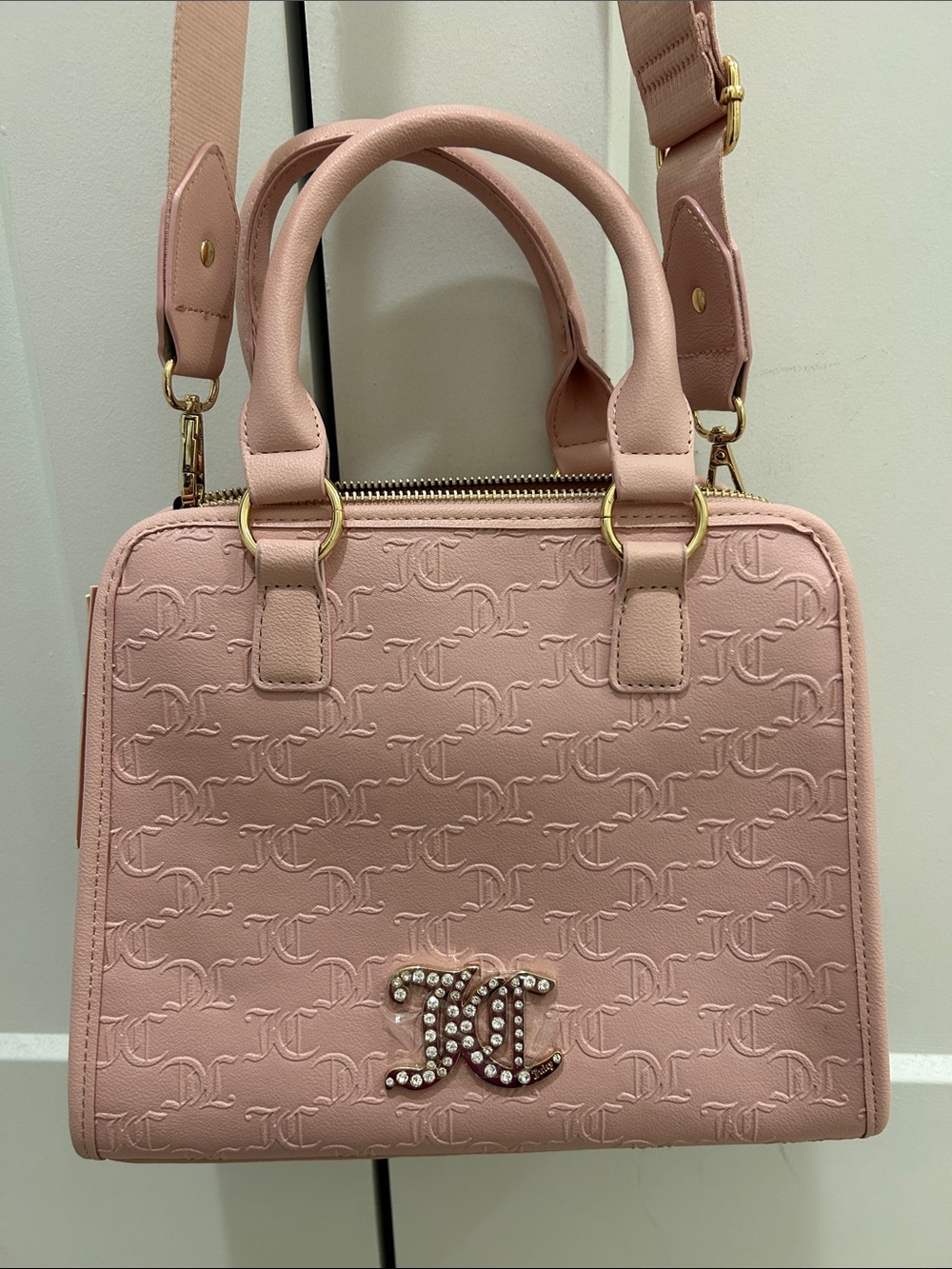 Juicy Couture (NWT) Charm I'm Sure Satchel in "Dusty Blush"